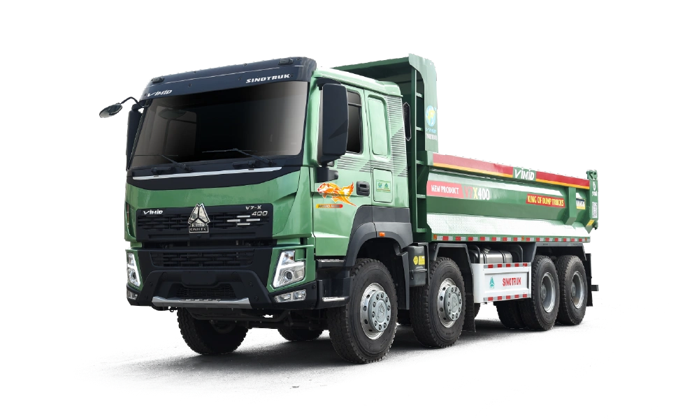 Xe Ben Howo V7X 400 8×4 Thùng Đúc